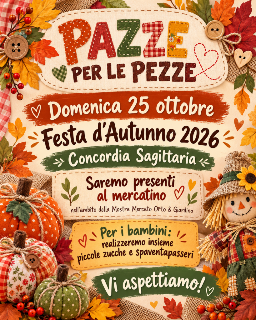 Pazze per le pezze alla Festa d’Autunno